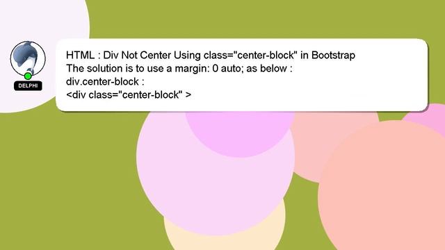 HTML : Div Not Center Using class="center-block" in Bootstrap смотреть онлайн
