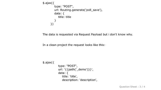 jQuery : ajax post request handle data in symfony2 controller смотреть онлайн