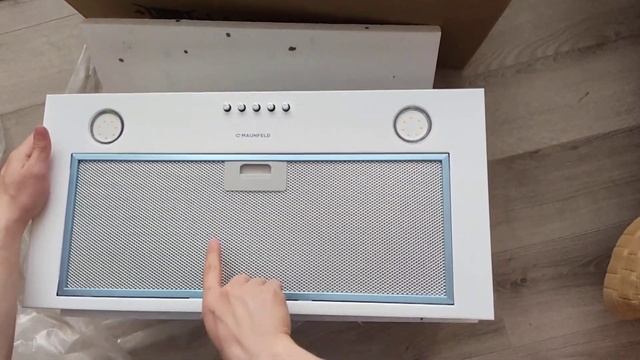 Распаковка – Вытяжка скрытая Maunfeld Crosby Power 60 смотреть онлайн