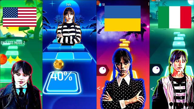 Wednesday USA VS France VS Ukraine VS Italy /Tiles Hop Edm Rush смотреть онлайн