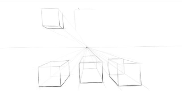 Intro to one point perspective drawing boxes смотреть онлайн
