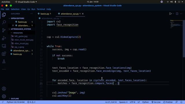 FACE RECOGNITION & ATTENDANCE PROJECT | OpenCV Python | Computer Vision смотреть онлайн