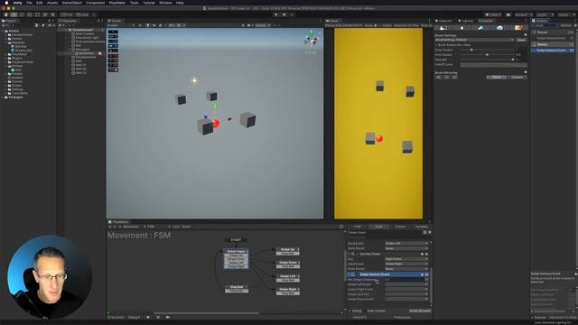 Remake Roller Splat with Unity 3D and Playmaker - Adding Swipe Gesture Action and Test on Phone смотреть онлайн
