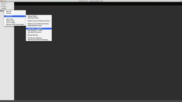 Sublime Text Tutorials #11 - Sublime SFTP Folder Sync With Map To Remote смотреть онлайн
