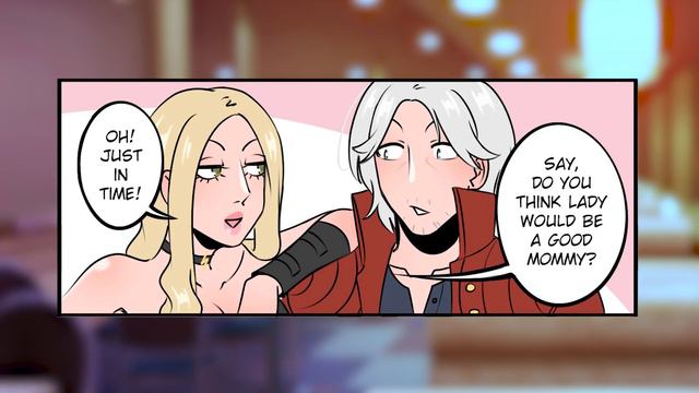 Lady would be a good mommy? | Devil May Cry Comic Dub смотреть онлайн