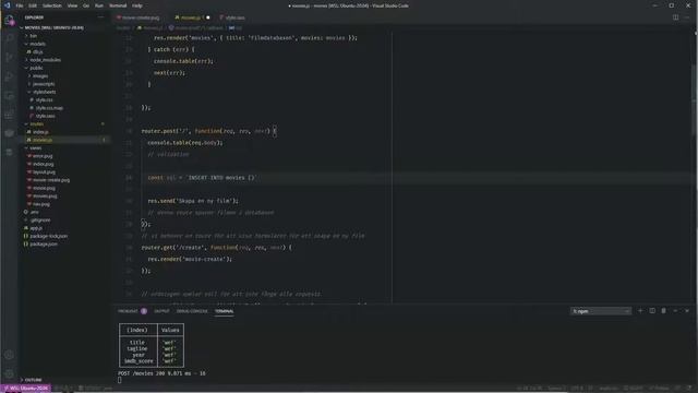 Node express, filmdatabas, del 5 смотреть онлайн
