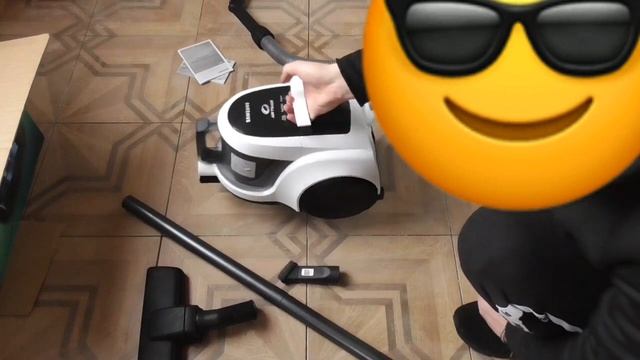 Пылесос Samsung SC4520 - распаковка, обзор, тест #grafproduction #графпродакшн смотреть онлайн