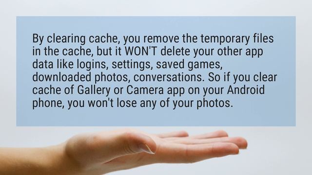 Will clearing cache delete pictures? смотреть онлайн