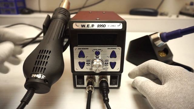Паяльная станция WEP 899D II обзор. Профи. смотреть онлайн