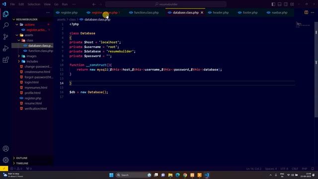 Register & Alert - Dynamic Resume Builder Web Application Project Part 1 | PHP Project смотреть онлайн