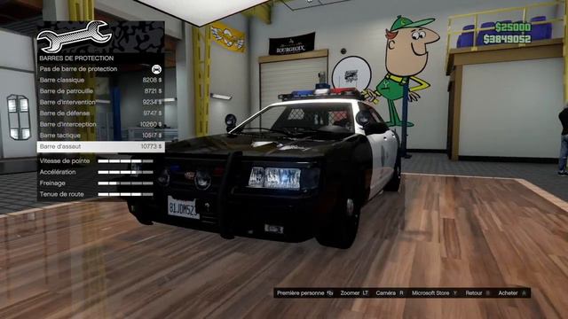 GTA 5 onlinr customisation de la Vapid Stanier LE Cruiser (voiture de police) смотреть онлайн