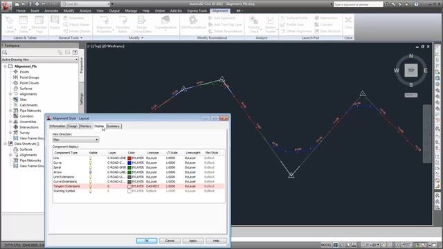Label Alignment Points of Intersection AutoCAD Civil 3D смотреть онлайн