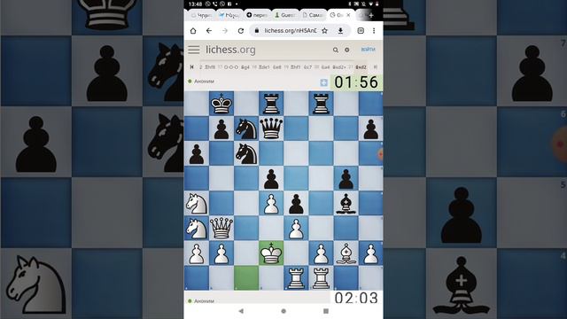 Никогда нельзя сдаваться!!! ДАЖЕ БЕЗ КАЧЕСТВО!!!#lichess.org бесплатные шахматы смотреть онлайн