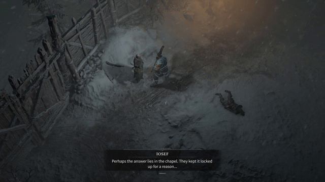 Diablo 4 - A Hero's Reward: Speak With Iosef and Loot The Chapel Key From Vani's Corpse Gameplay PS смотреть онлайн