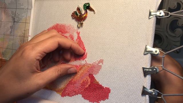 Пробное видео-болталка, живой процесс вышивки