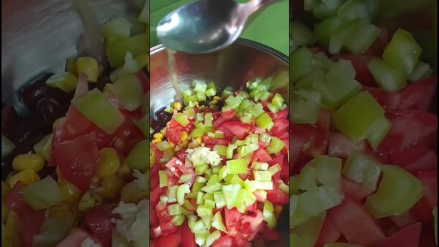 Проще салата я ещё не готовила ? Салат с фасолью и кукурузой. смотреть онлайн