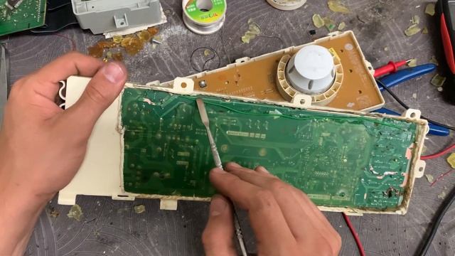 Ремонт платы LG direct drive ошибка DE , сгорает цепь насоса смотреть онлайн