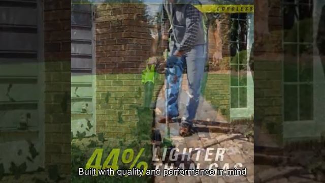 Greenworks 24V Cordless Jet Leaf Blower смотреть онлайн