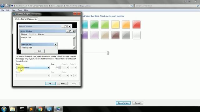 increase size of windows buttons minimize, maximize, close button (Caption Buttons) | Windows 7 tip смотреть онлайн