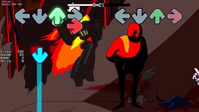 Eggman vs Sonic.exe: A Fiery Battle in Friday Night Funkin смотреть онлайн