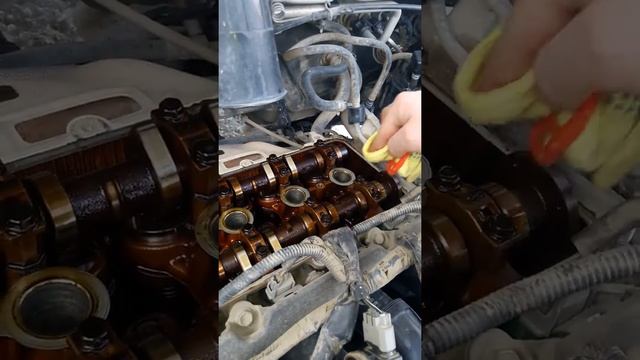 Замена прокладки клапанной крышки 1nz-fe