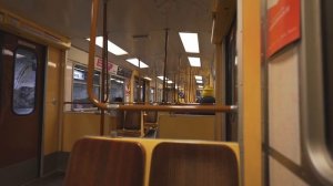 Sweden, Stockholm, subway ride from Solna centrum to Kista