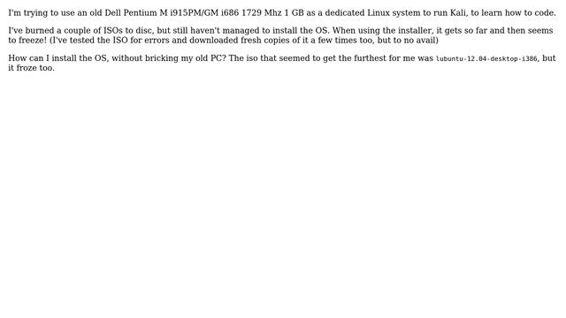 Ubuntu: Installing Ubuntu on a Pentium M i915PM/GM i686 1729 Mhz 1 GB смотреть онлайн