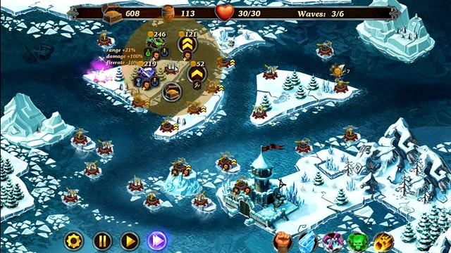 Fort Defense Arctic Ocean Level 2-2 Hard 3 Stars смотреть онлайн