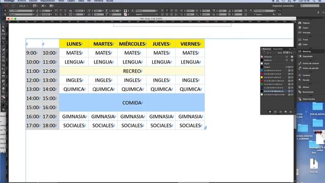 CREAT TABLAR EN INDESIGN DESDE EXCEL смотреть онлайн