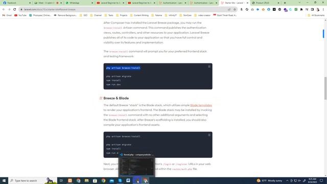 Laravel Beginner to Advance Tutorials | Laravel Authentication Breeze - Class 04 смотреть онлайн