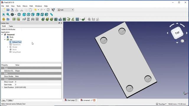 FreeCAD - Setting up Drilling Paths and Patterns смотреть онлайн