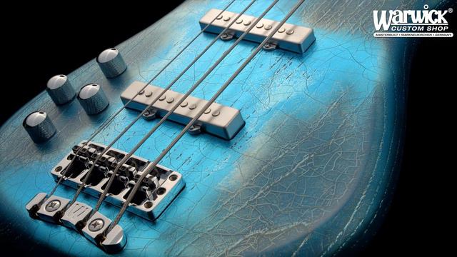 Warwick Custom Shop Masterbuilt - Streamer CV - Faded Chrome Turquoise Blue Finish #20-4150 смотреть онлайн