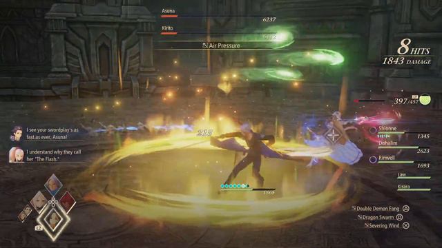 Tales of Arise - SAO DLC (Kirito + Asuna Fight) смотреть онлайн