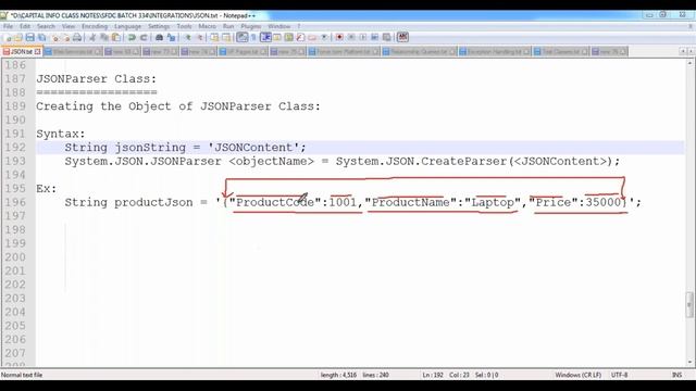 Session 11 JSON Prser | Salesforce Integration | Web Services #restapi #salesforce смотреть онлайн