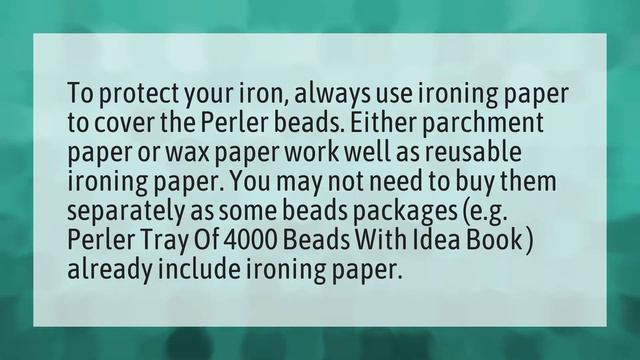 What can I use instead of parchment paper for Perler beads? смотреть онлайн
