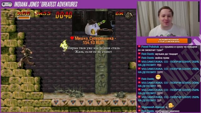 Впервые играю в Indiana Jones’ Greatest Adventures! SNES СТРИМ смотреть онлайн