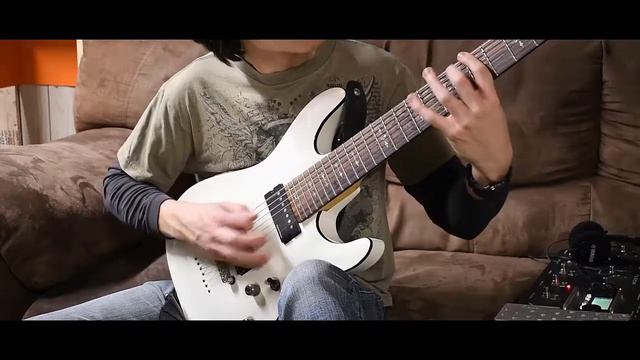 My daily practice: new riff on 7-string Schecter смотреть онлайн