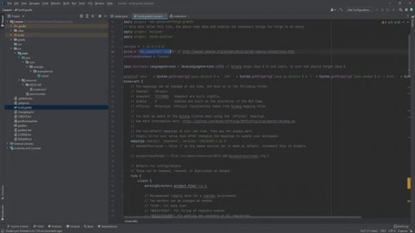Урок 2 Minecraft Forge 1.16.5 Подготовка проекта