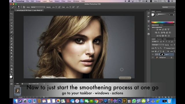 SMOOTHENING OF PICTURE | Photoshop CS6 (mac/windows) смотреть онлайн