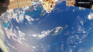 МКС пролетает над Галапагосами, Коста-Рикой и Кубой //Вид из космоса//