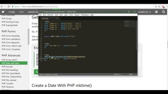 PHP tutorial #5 Date and Time смотреть онлайн