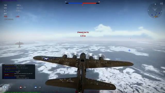 War Thunder Gameplay War Thunder B 17 Flying Fortress Bomber Formation in Historical Battle смотреть онлайн