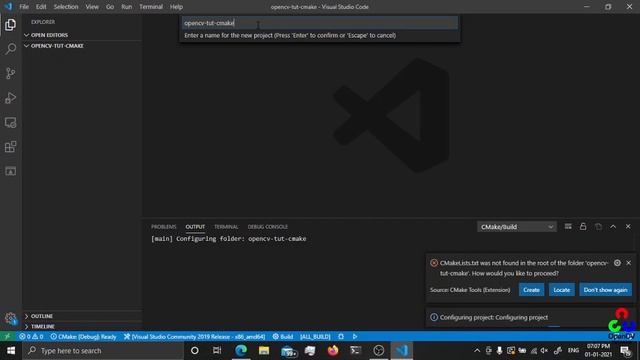 How To Configure OpenCV C++ projects in Windows Using CMake? | CMAKE | OpenCV | Visual Studio Code смотреть онлайн