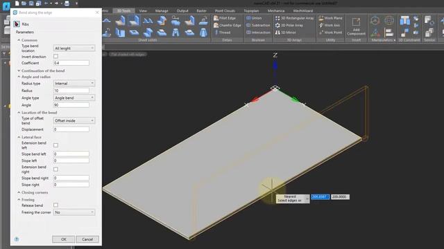 How to Work with Sheet Metal in nanoCAD Mechanica смотреть онлайн