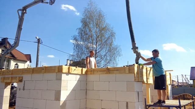 Строительство Гаража и зоны Барбекю . Стены+Кровля смотреть онлайн