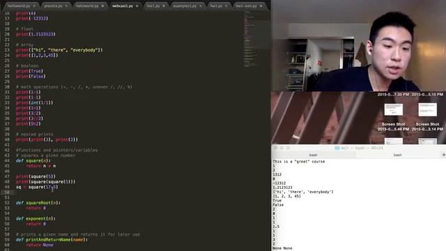 Apps of CS - Lecture 1 - Intro to Python, Sublime, and Command Line (bash) смотреть онлайн