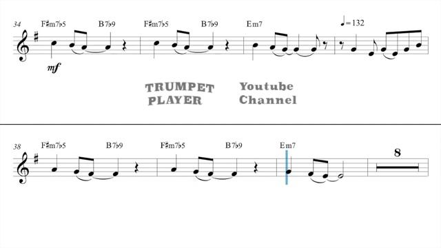 Sway (Quién Será?) - Bb Trumpet -  P.Beltran Ruiz, L.Demetrio (No.75)