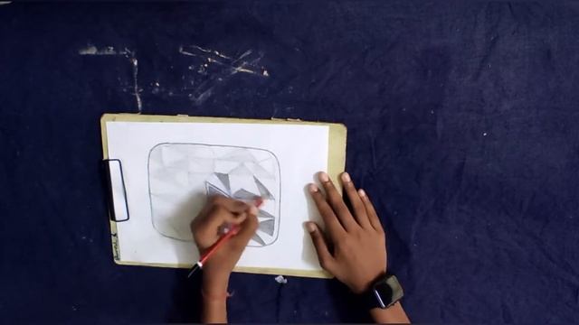 Easy YouTube play button | #sketch | #bhaveshcreativeideas смотреть онлайн