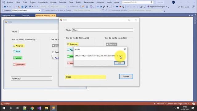 JSON serializar e desserializar com VB.Net. Visual Studio 2019 смотреть онлайн