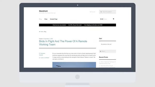 StoreFront - Free Wordpress Theme смотреть онлайн